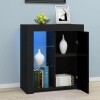 Black High Gloss Sideboard with LED - Image 3