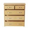 Luna Oak 5 Draw chest of drawers - Image 5