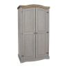 2 Door Wardrobe Grey