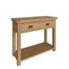 oak console table