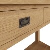 oak console table