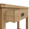 oak console table