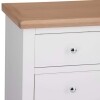 Modern Large Chest of Drawers White with Oak Top - Image 5