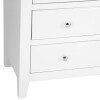 Modern Large Chest of Drawers White with Oak Top - Image 6