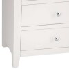 Stylish 6-Chest of Drawers White with Oak Top - Image 7