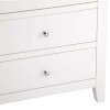 Stylish 6-Chest of Drawers White with Oak Top - Image 9