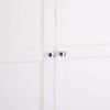 2 Door Oak Wardrobe with Ivory White Painted Body and Oak Top - Image 4