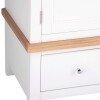 2 Door Oak Wardrobe with Ivory White Painted Body and Oak Top - Image 5