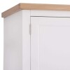 2 Door Oak Wardrobe with Ivory White Painted Body and Oak Top - Image 6