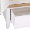 Contemporary 3 Door Wooden Wardrobe in Ivory White & Oak - Image 4