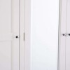 Contemporary 3 Door Wooden Wardrobe in Ivory White & Oak - Image 9
