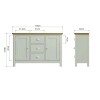 2 Door 3 Drawer Sideboard - Image 10