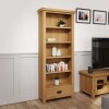 rustic oak bookcases