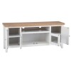 White and Oak TV Unit