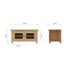 TV Unit With Glass Doors
