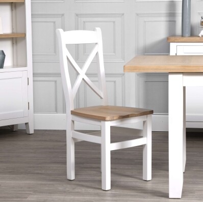 white and wooden chairs