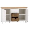 White and Oak Sideboard