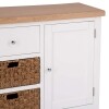 White and Oak Sideboard