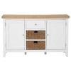 White and Oak Sideboard