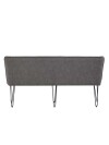 Bench 180cm Grey PU - Image 4