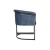 Leather & Iron Chair - Blue - Image 4