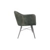 Leather & Iron Chair - Light Grey - Image 3