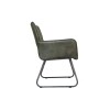 Leather & Iron Chair - Light Grey - Image 4