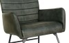 Leather & Iron Chair - Light Grey - Image 5