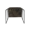 Leather & Iron Double Magazine Holder - Dark Grey - Image 2
