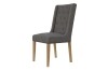 Button and Studded Dining Chair - Dark Grey - Image 3
