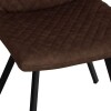 Diamond Stich Dining Chair - Brown - Image 6