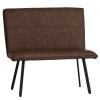 90cm Dining Bench - Brown - Image 2