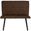 90cm Dining Bench - Brown - Image 4