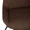 Honeycombe Stitch Dining Chair - Brown - Image 6