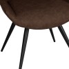 Honeycombe Stitch Dining Chair - Brown - Image 4