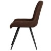 Honeycombe Stitch Dining Chair - Brown - Image 2