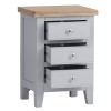 Modern Large Grey Bedside Table - Stylish Nightstand with Storage - Image 3