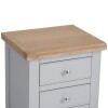 Modern Large Grey Bedside Table - Stylish Nightstand with Storage - Image 5