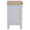 Modern Large Grey Bedside Table - Stylish Nightstand with Storage - Image 8