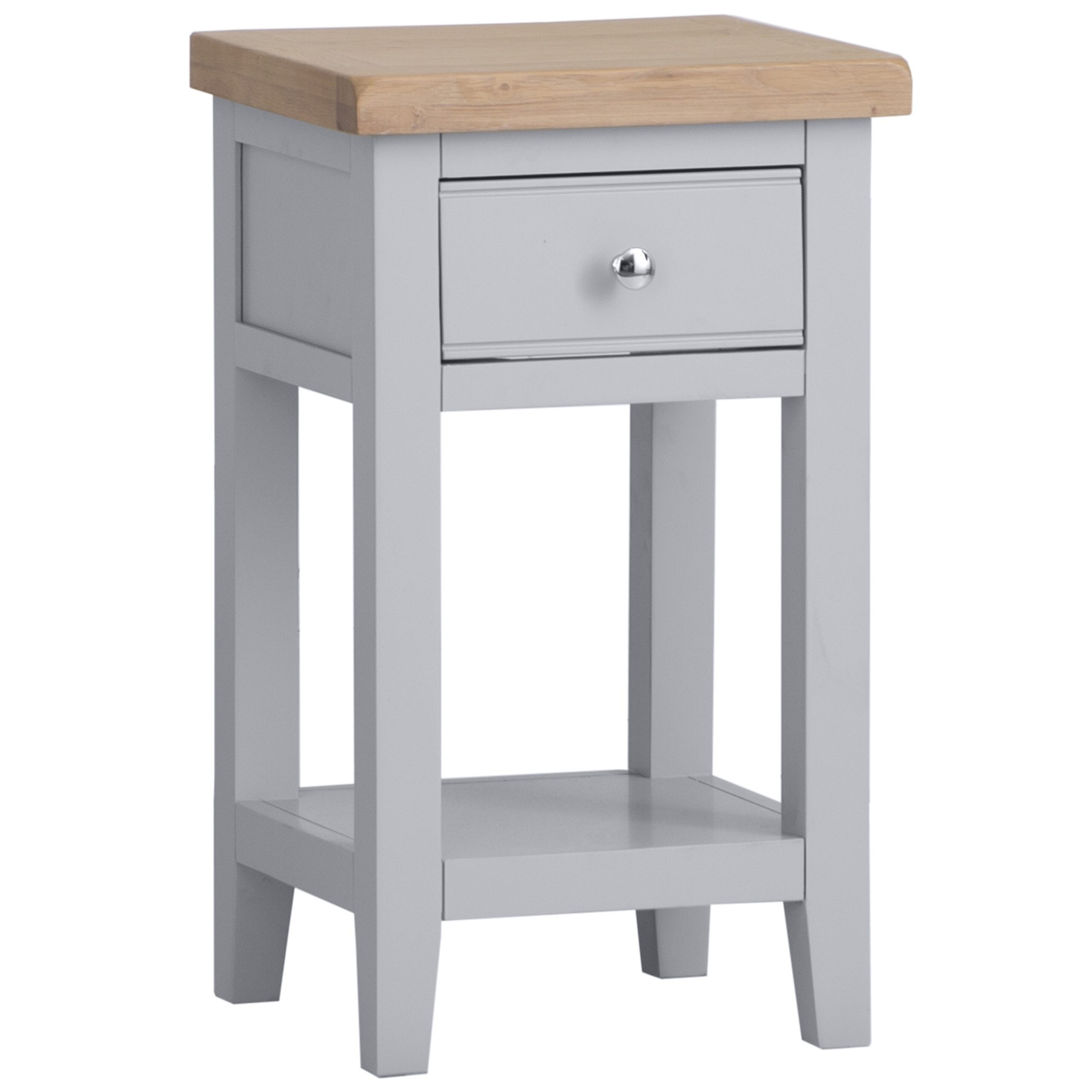 Compact Grey Side Table for Stylish Space-Saving Solutions - Image 2