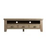 Large Oak Finish TV Stand - Image 5