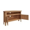 Stylish Oak Corner TV Stand - Perfect for Small Spaces - Image 3