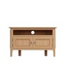 Stylish Oak Corner TV Stand - Perfect for Small Spaces - Image 4