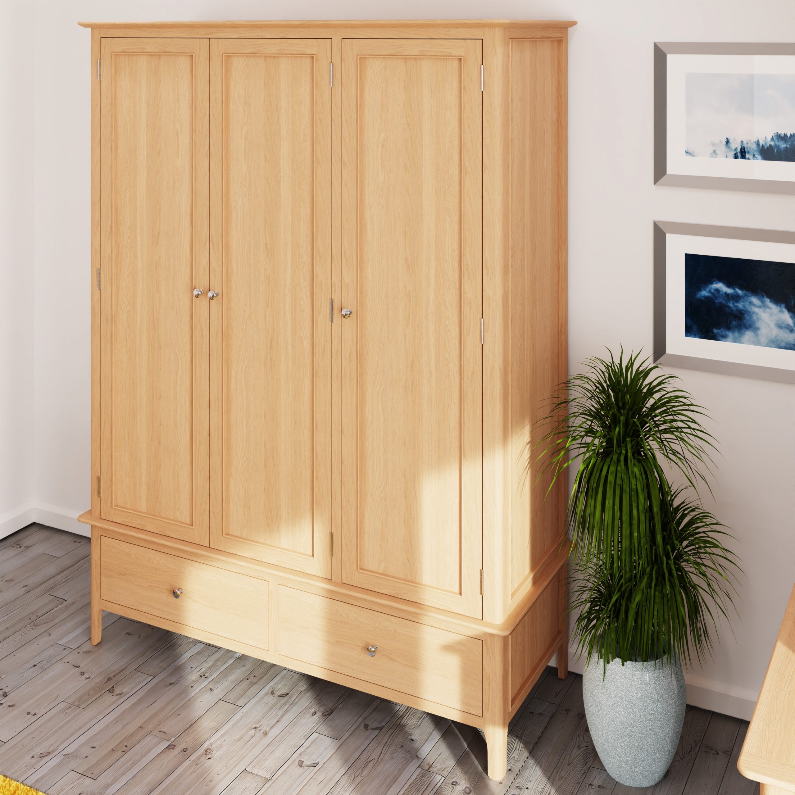 light oak wardrobe