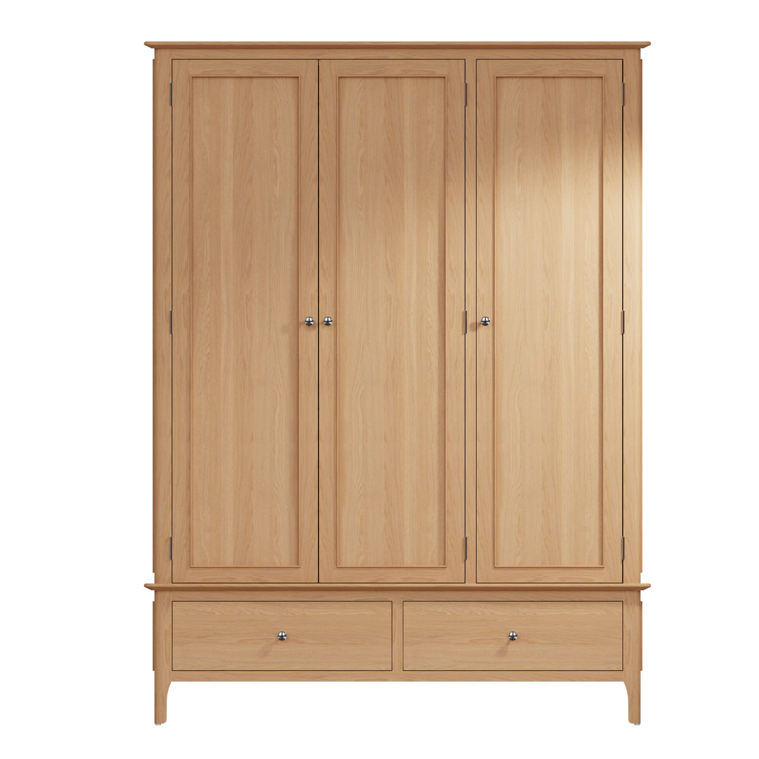 Modern Light Oak Wardrobe with Spacious Storage - Image 4