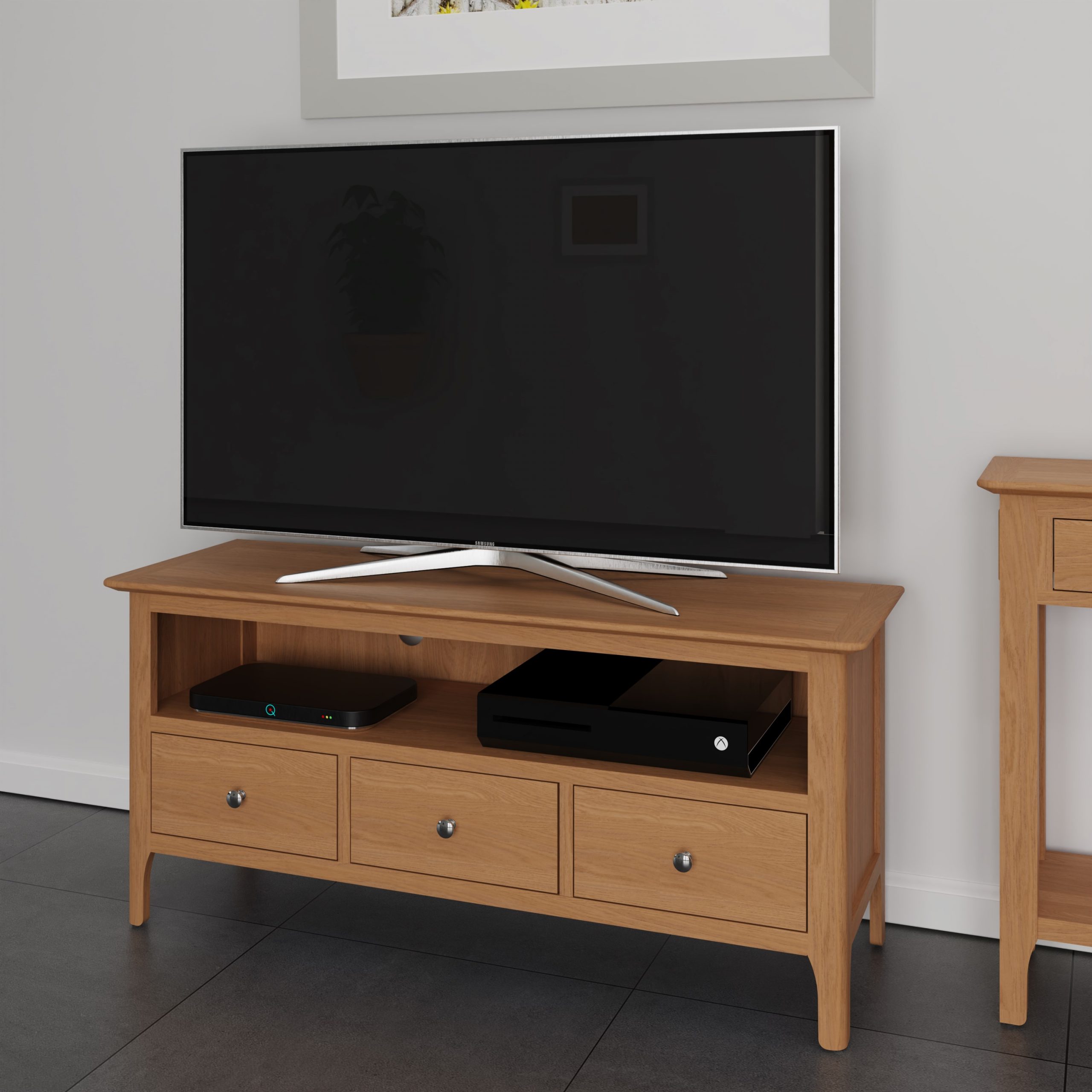 Modern Oak TV Unit