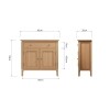 Modern Light Oak Sideboards - Stylish Storage Solution - Image 9