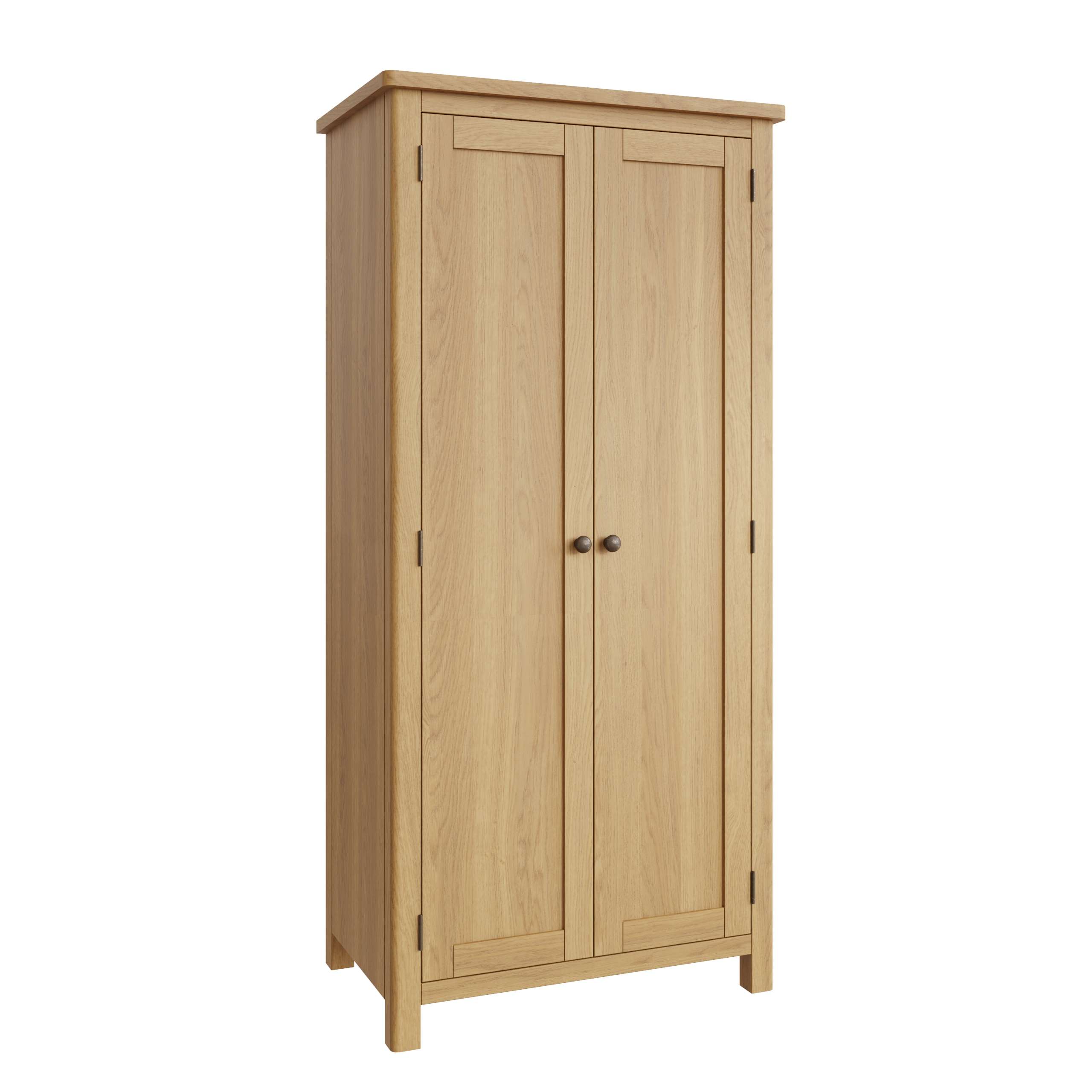 Oak Two Door Wardrobe - Image 2