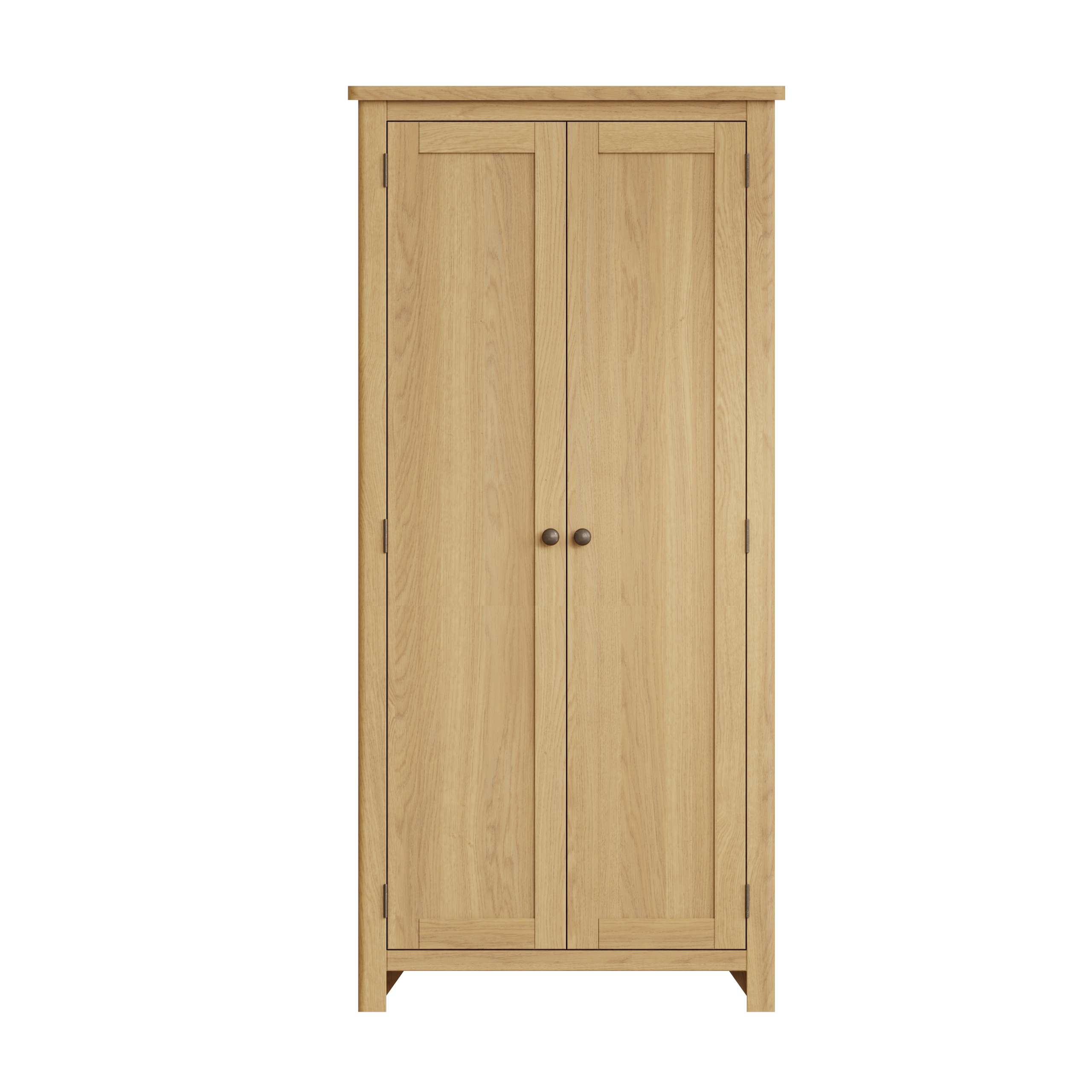 Oak Two Door Wardrobe - Image 4