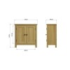 Slimline Oak Sideboard - Image 9